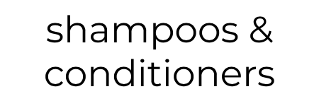 shampoos & conditioners